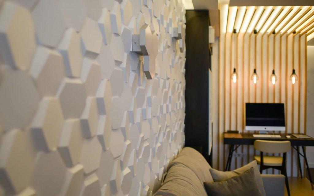 3D panels in interior decoration