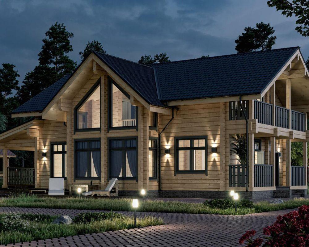 wooden house