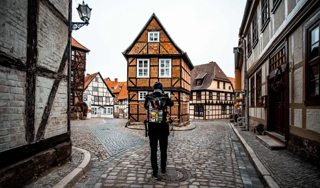 Unique half-timbered house