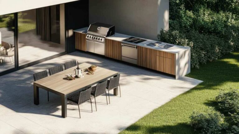 Outdoor Kitchens Adapting the trend for the unpredictable British weather.