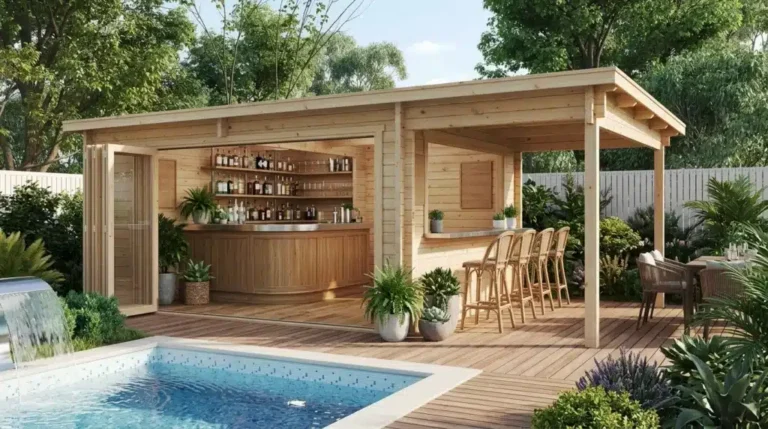 how to build a low maintenance garden bar for summer entertaining